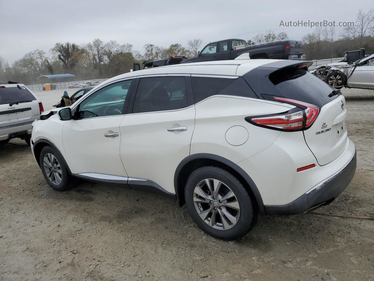 2017 Nissan Murano S White vin: 5N1AZ2MG6HN130260