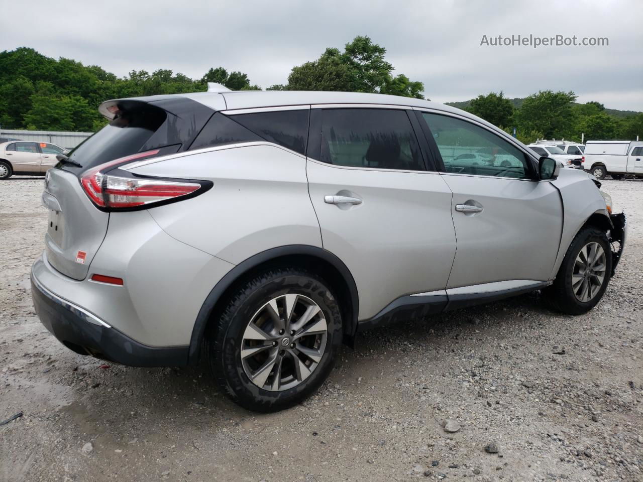 2017 Nissan Murano S Silver vin: 5N1AZ2MG6HN140271