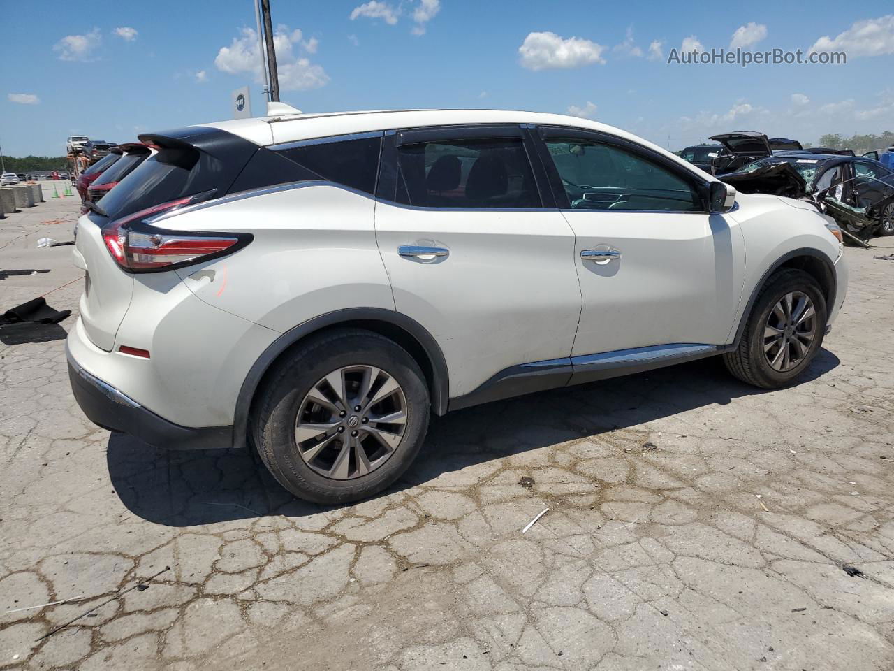 2017 Nissan Murano S White vin: 5N1AZ2MG6HN146927