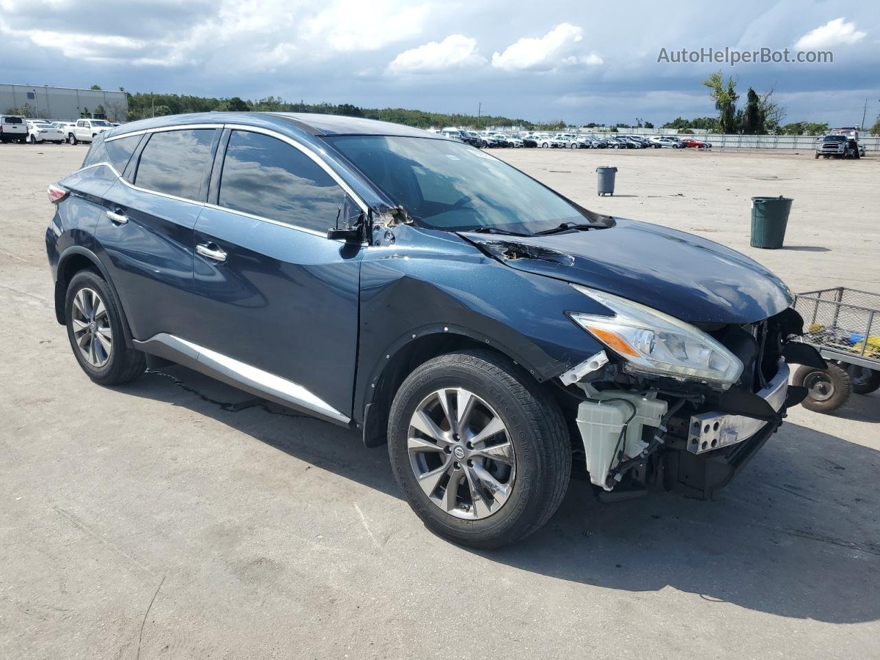 2017 Nissan Murano S Blue vin: 5N1AZ2MG6HN172590