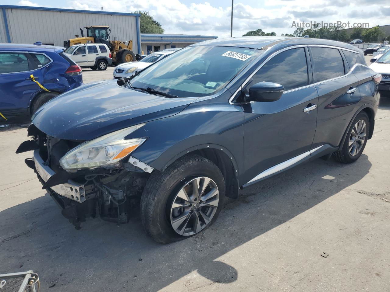 2017 Nissan Murano S Blue vin: 5N1AZ2MG6HN172590