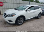 2018 Nissan Murano Sl White vin: 5N1AZ2MG6JN109513