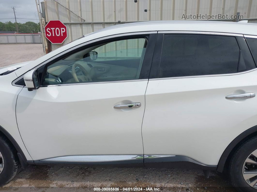 2018 Nissan Murano Sl White vin: 5N1AZ2MG6JN109513