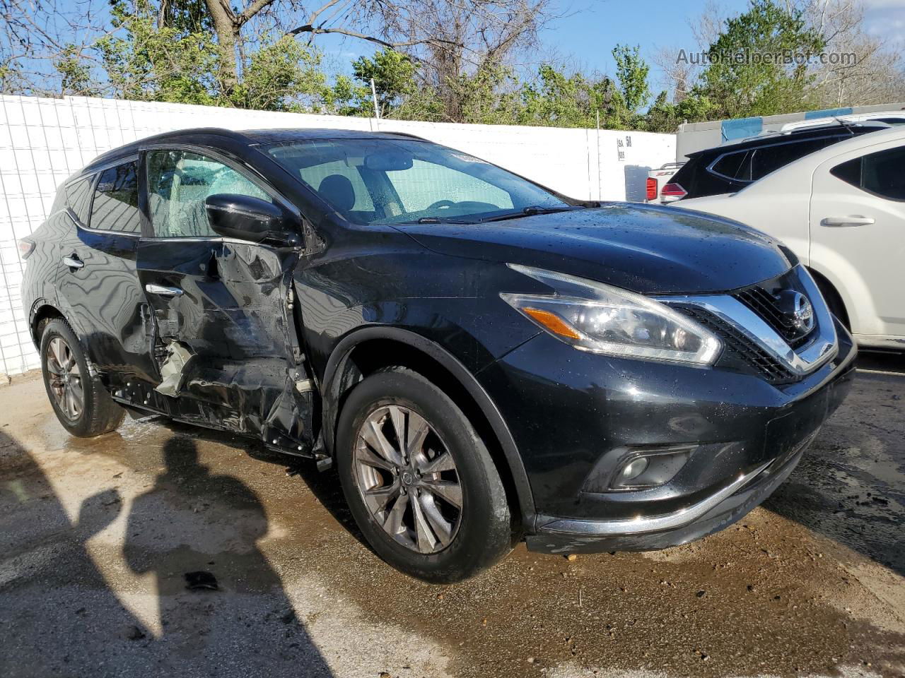 2018 Nissan Murano S Black vin: 5N1AZ2MG6JN116171