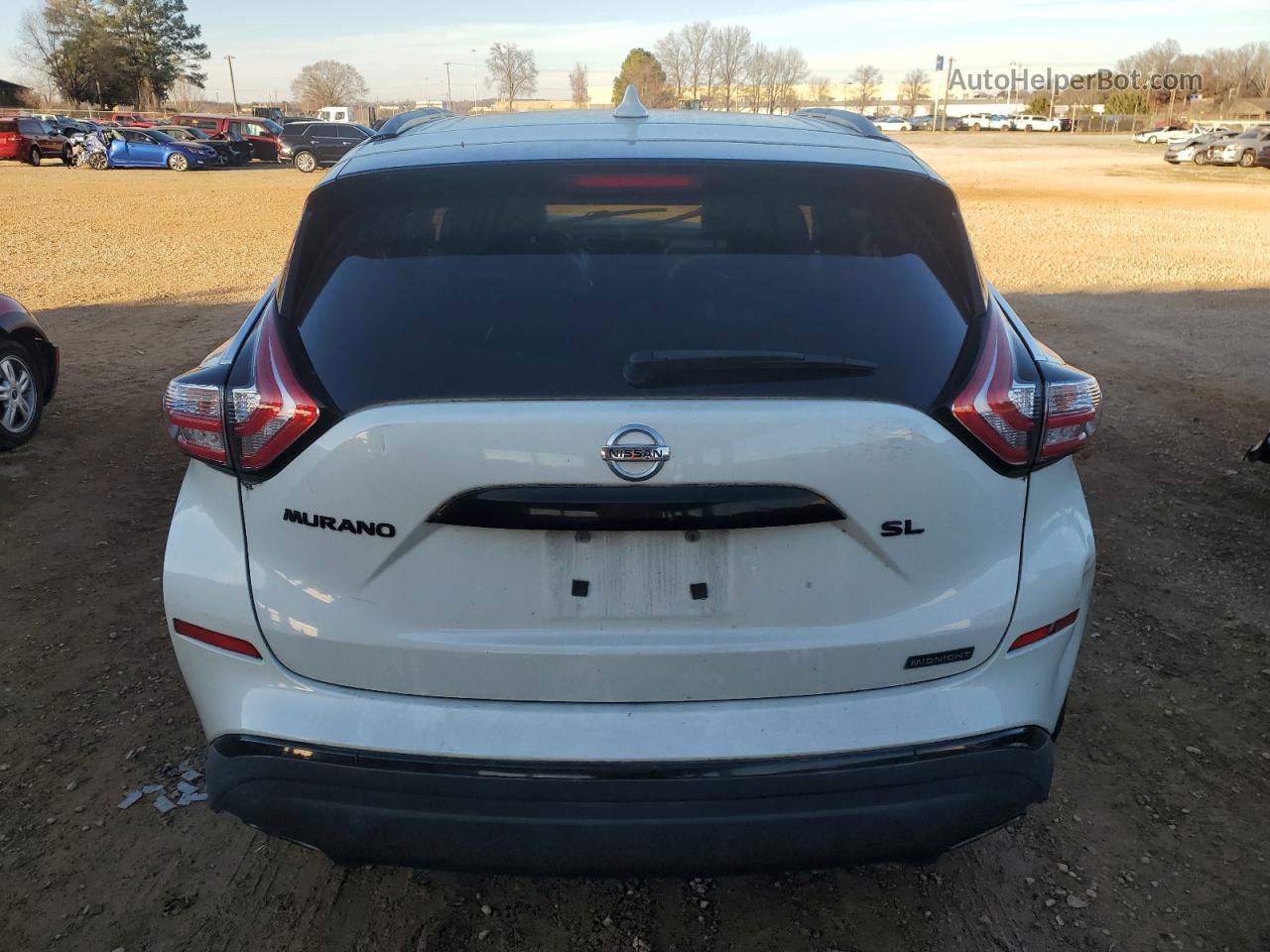 2018 Nissan Murano S White vin: 5N1AZ2MG6JN120768