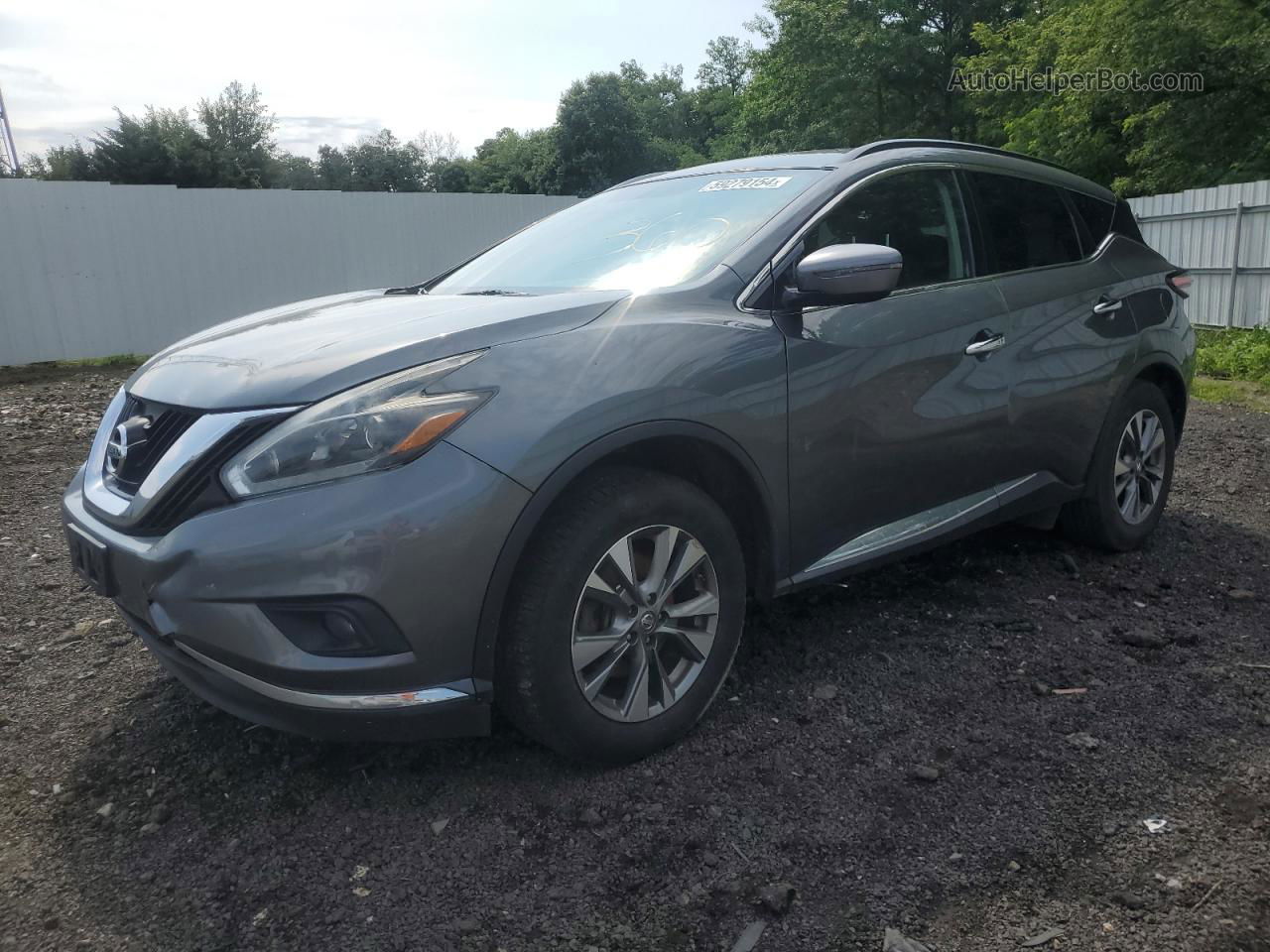 2018 Nissan Murano S Gray vin: 5N1AZ2MG6JN123041