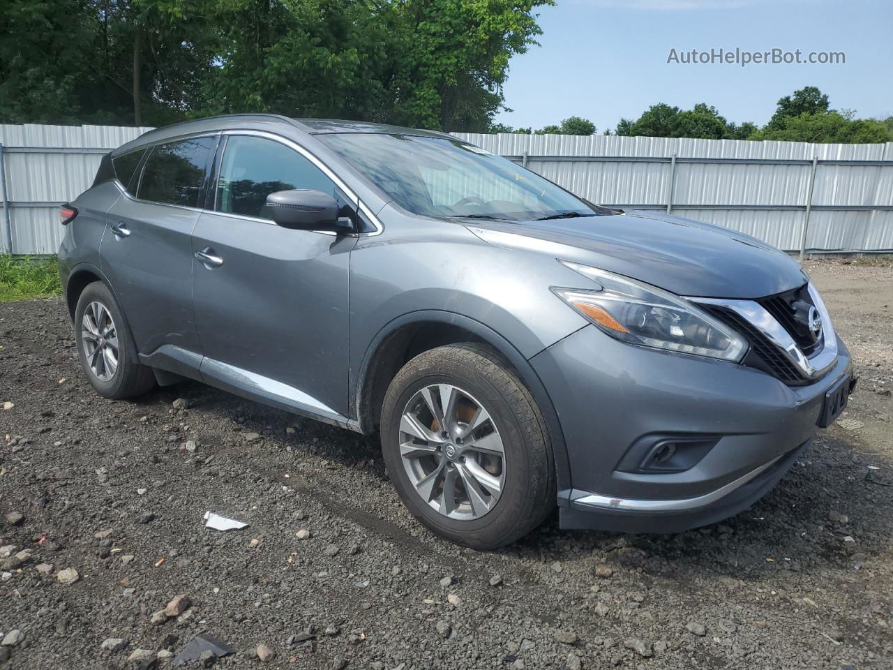 2018 Nissan Murano S Gray vin: 5N1AZ2MG6JN123041