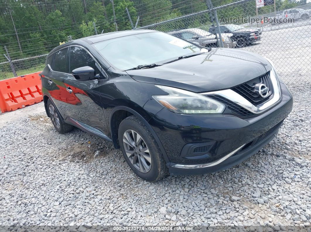 2018 Nissan Murano S Black vin: 5N1AZ2MG6JN139241