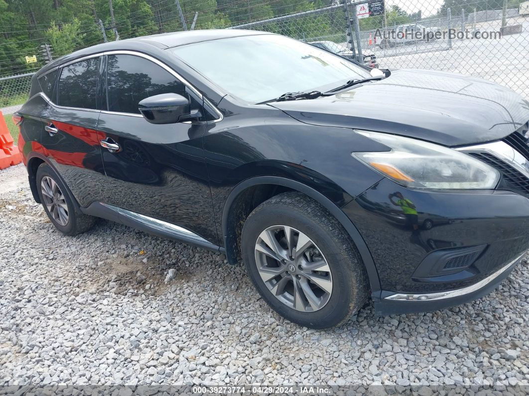 2018 Nissan Murano S Black vin: 5N1AZ2MG6JN139241