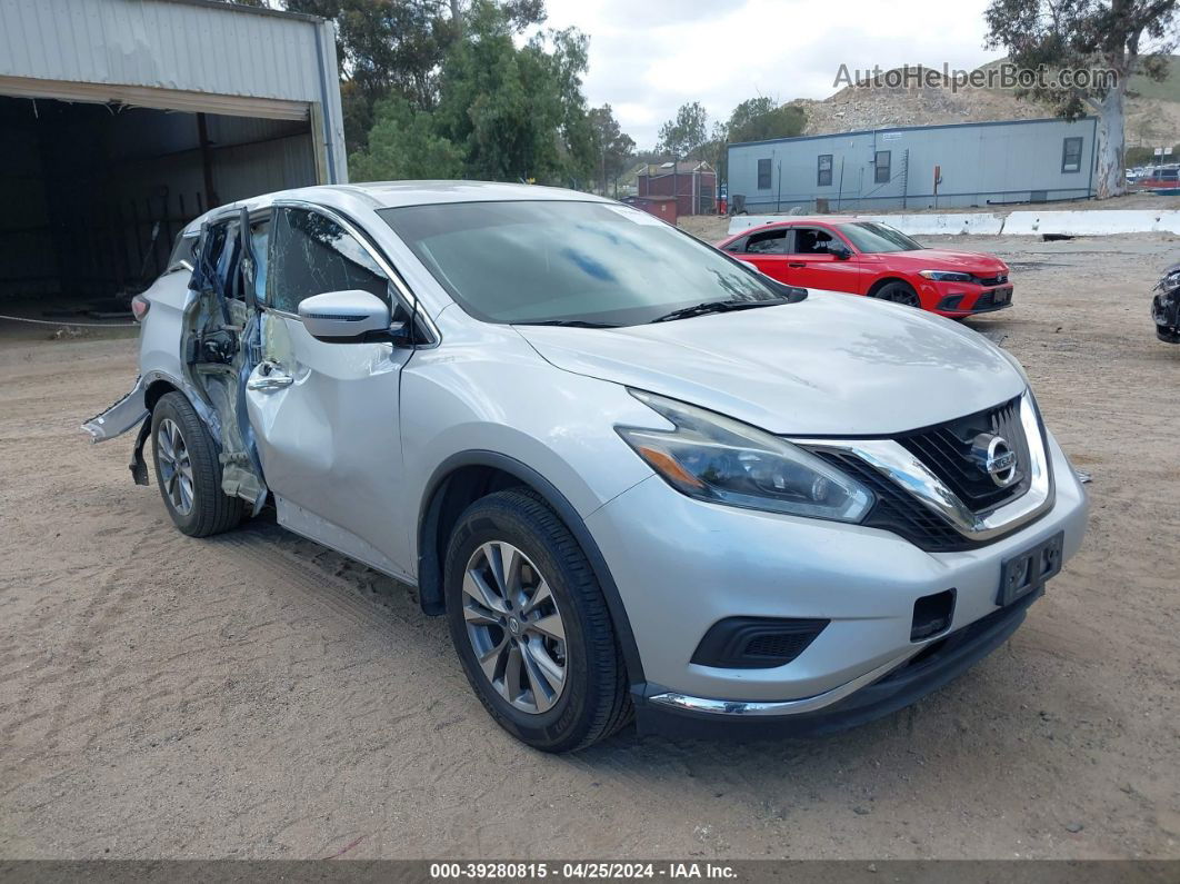 2018 Nissan Murano S Серебряный vin: 5N1AZ2MG6JN148571