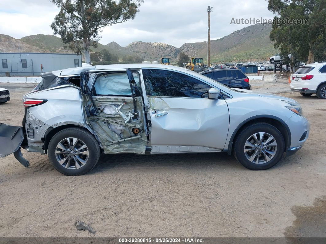 2018 Nissan Murano S Silver vin: 5N1AZ2MG6JN148571