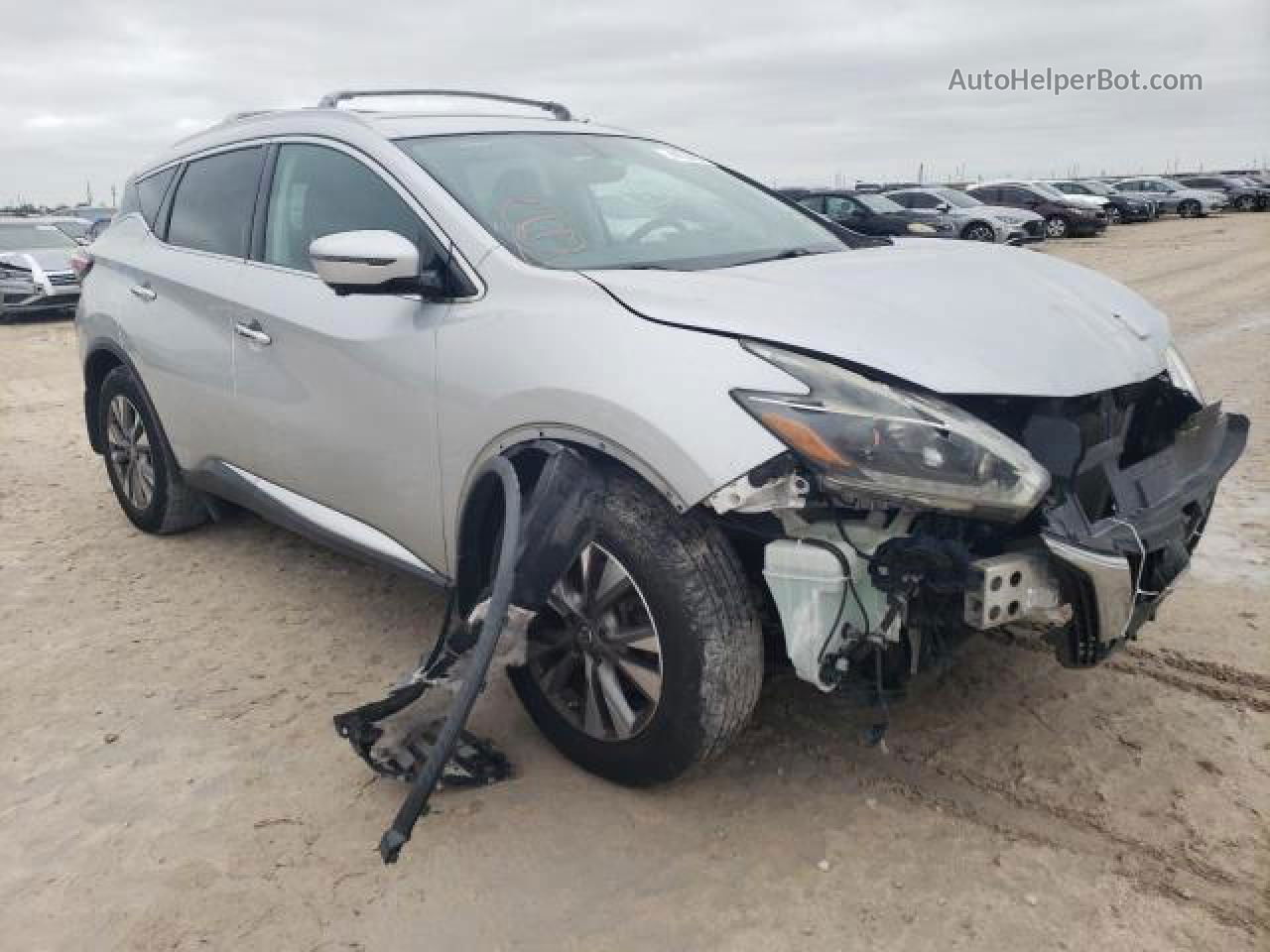 2018 Nissan Murano S Silver vin: 5N1AZ2MG6JN173020