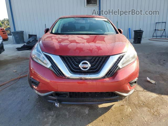 2018 Nissan Murano S Burgundy vin: 5N1AZ2MG6JN184650