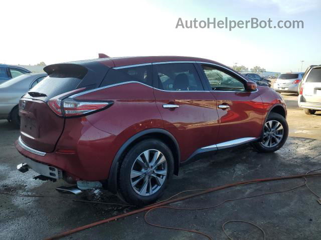 2018 Nissan Murano S Burgundy vin: 5N1AZ2MG6JN184650