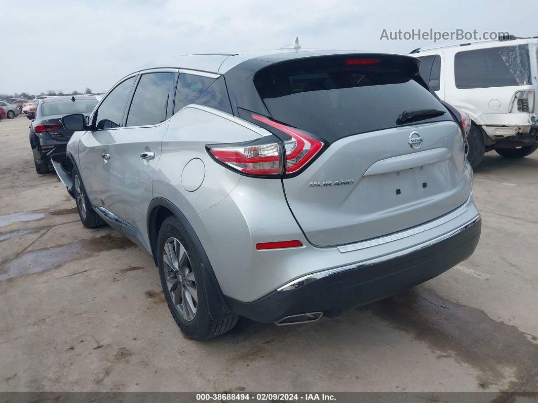 2018 Nissan Murano S Silver vin: 5N1AZ2MG6JN187175