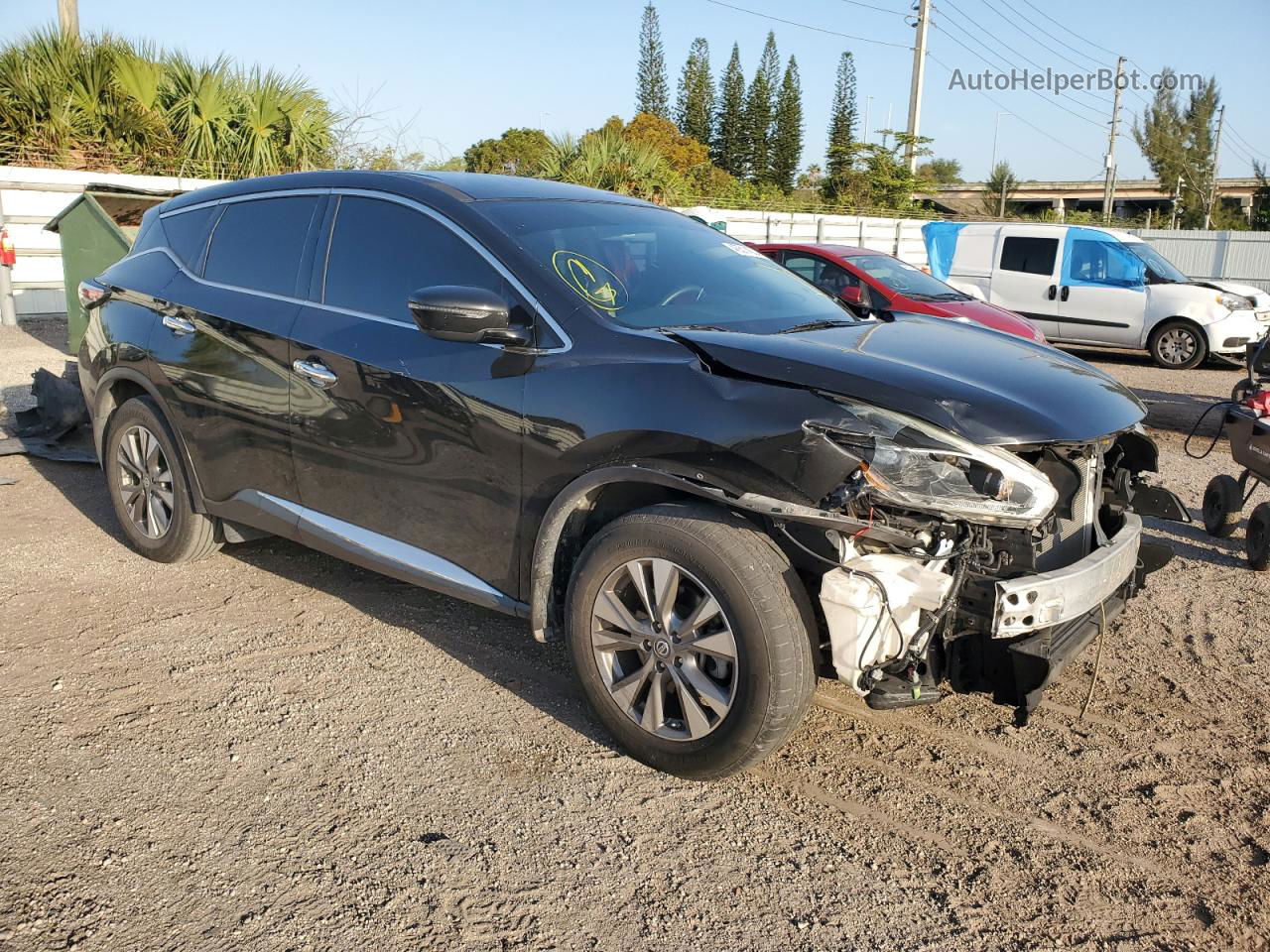 2018 Nissan Murano S Черный vin: 5N1AZ2MG6JN189766