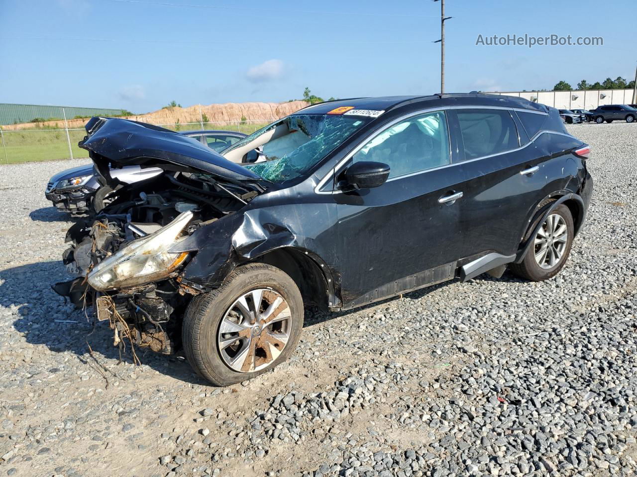 2017 Nissan Murano S Black vin: 5N1AZ2MG7HN102211