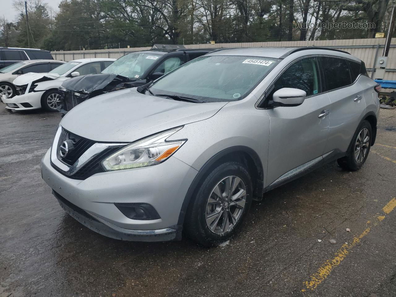 2017 Nissan Murano S Silver vin: 5N1AZ2MG7HN116805