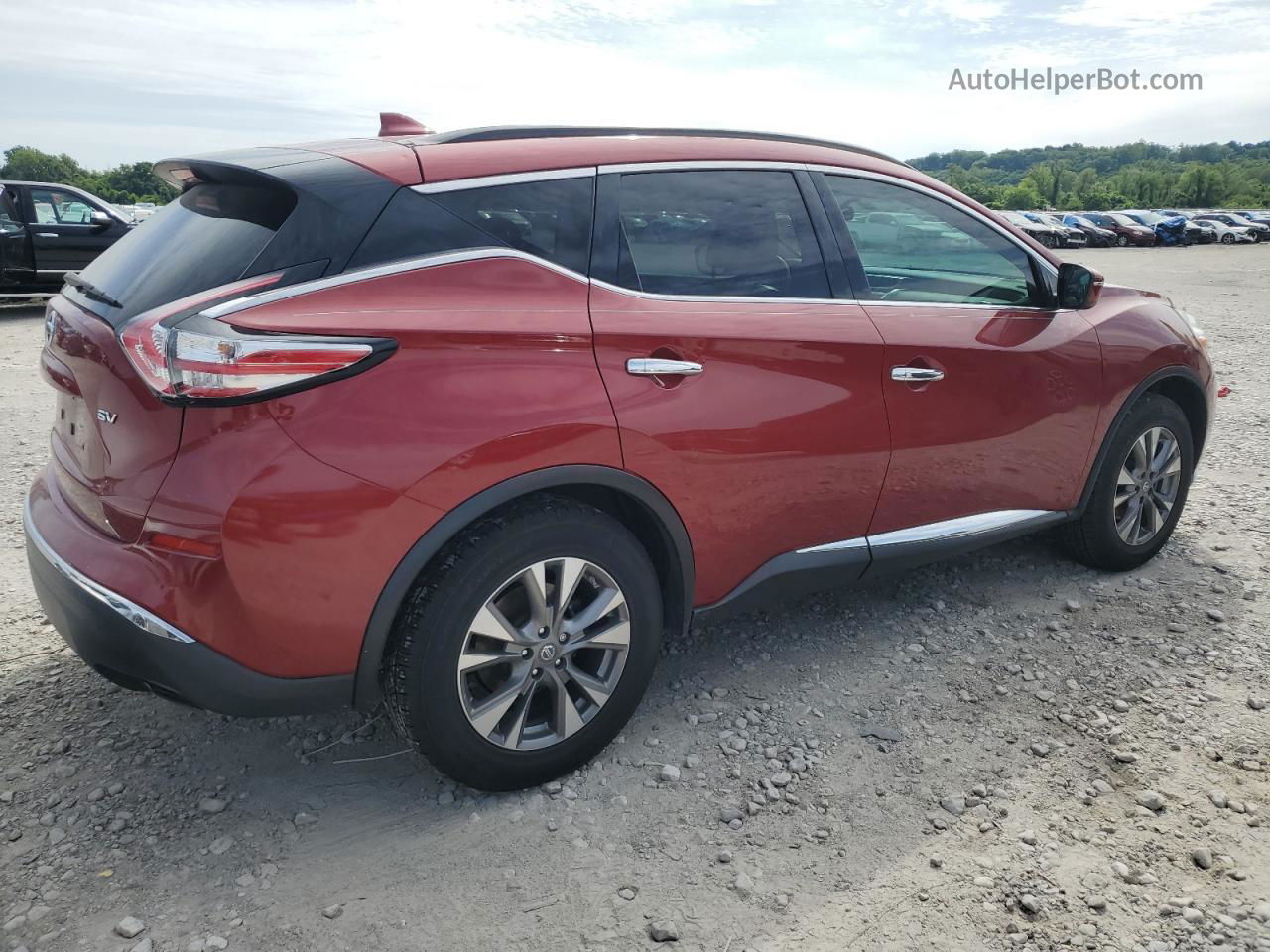 2017 Nissan Murano S Red vin: 5N1AZ2MG7HN123950