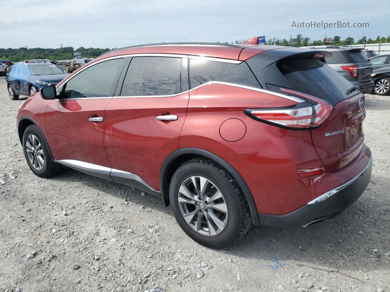 2017 Nissan Murano S Red vin: 5N1AZ2MG7HN123950