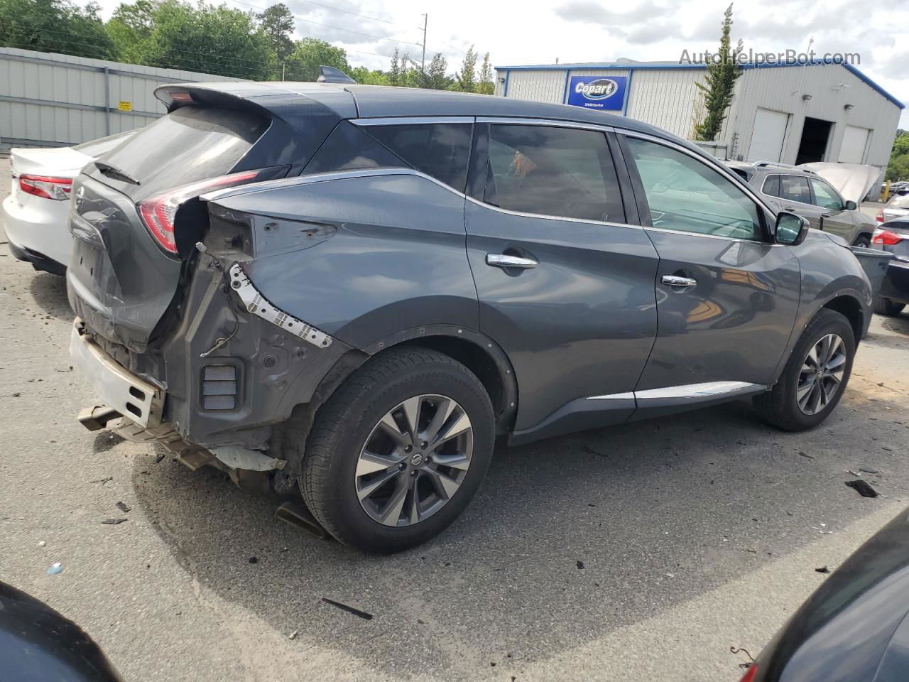 2017 Nissan Murano S Gray vin: 5N1AZ2MG7HN126864