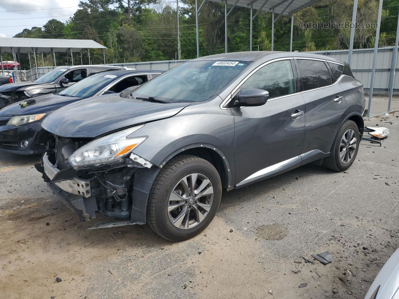 2017 Nissan Murano S Gray vin: 5N1AZ2MG7HN126864