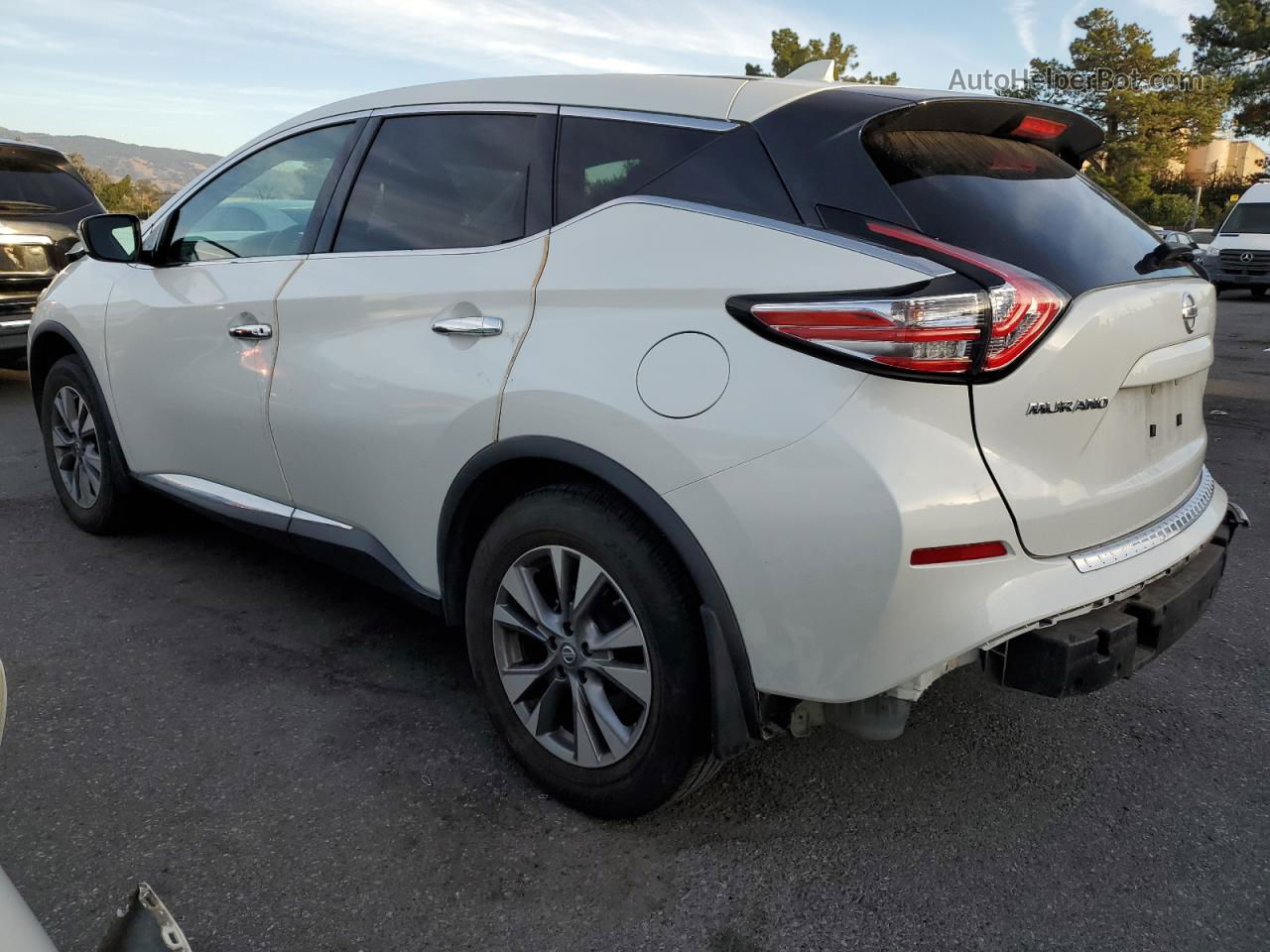 2017 Nissan Murano S White vin: 5N1AZ2MG7HN150968