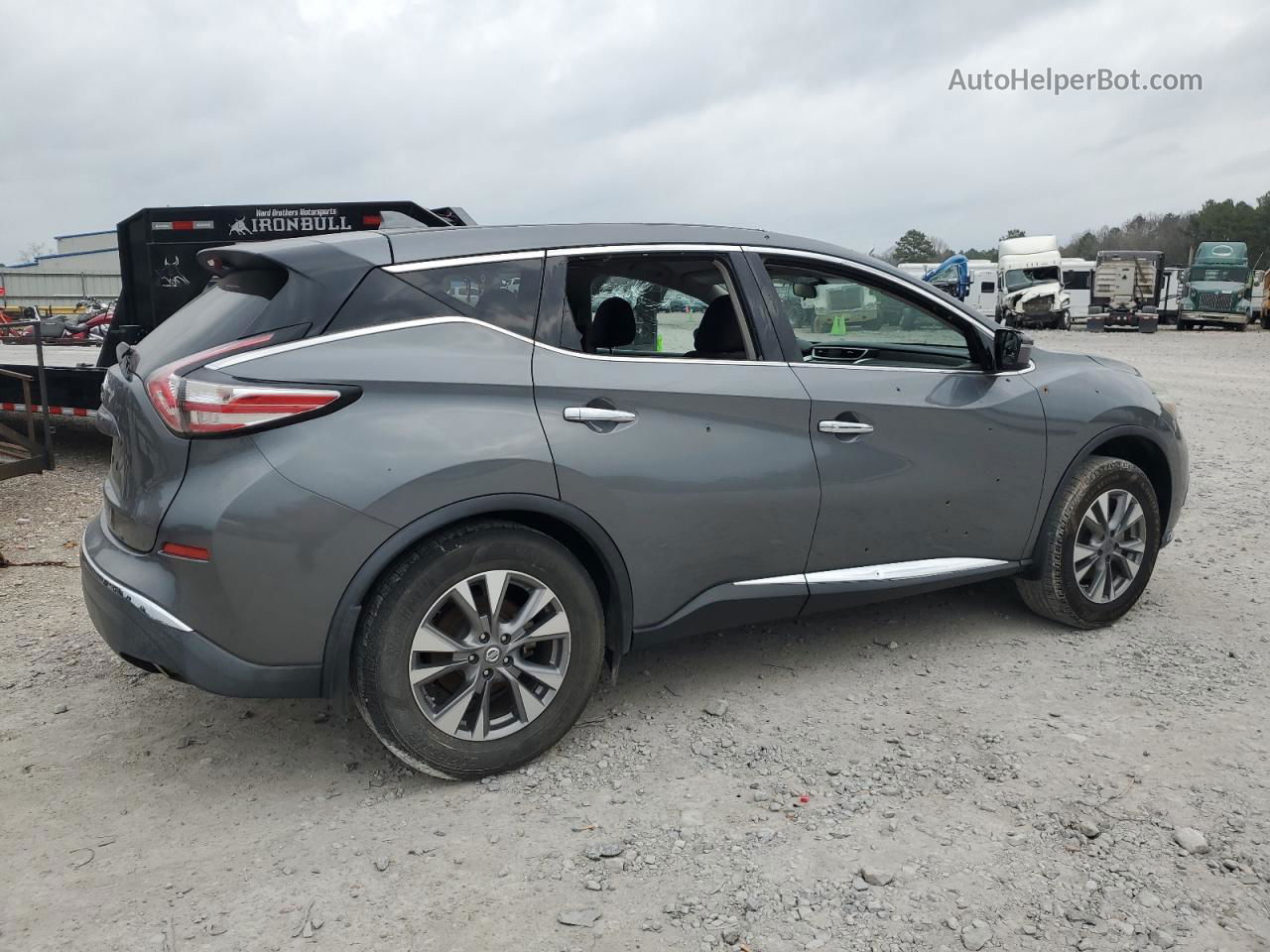 2018 Nissan Murano S Gray vin: 5N1AZ2MG7JN111254