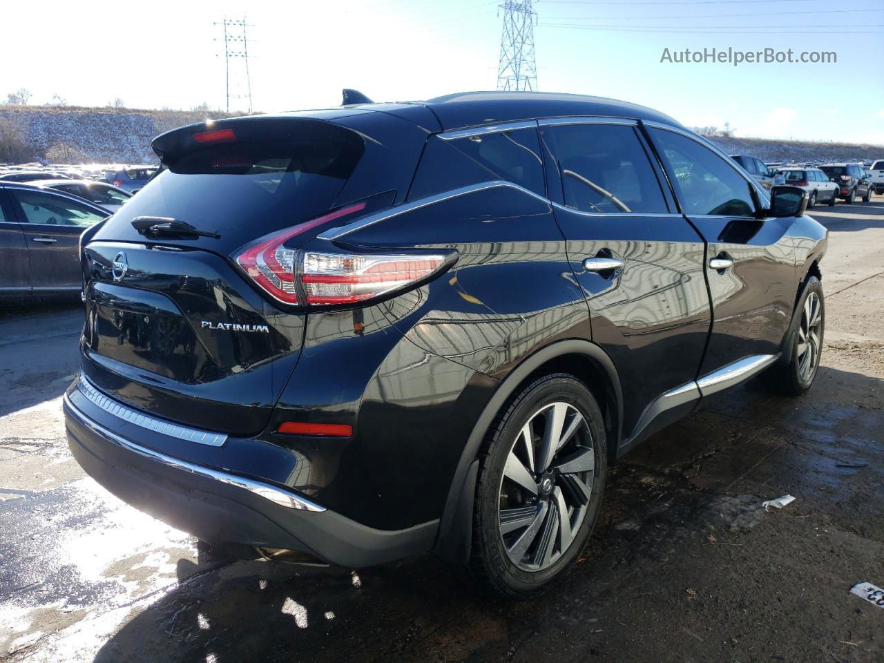 2018 Nissan Murano S Black vin: 5N1AZ2MG7JN125803