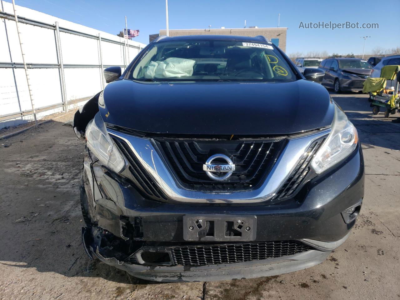 2018 Nissan Murano S Черный vin: 5N1AZ2MG7JN125803