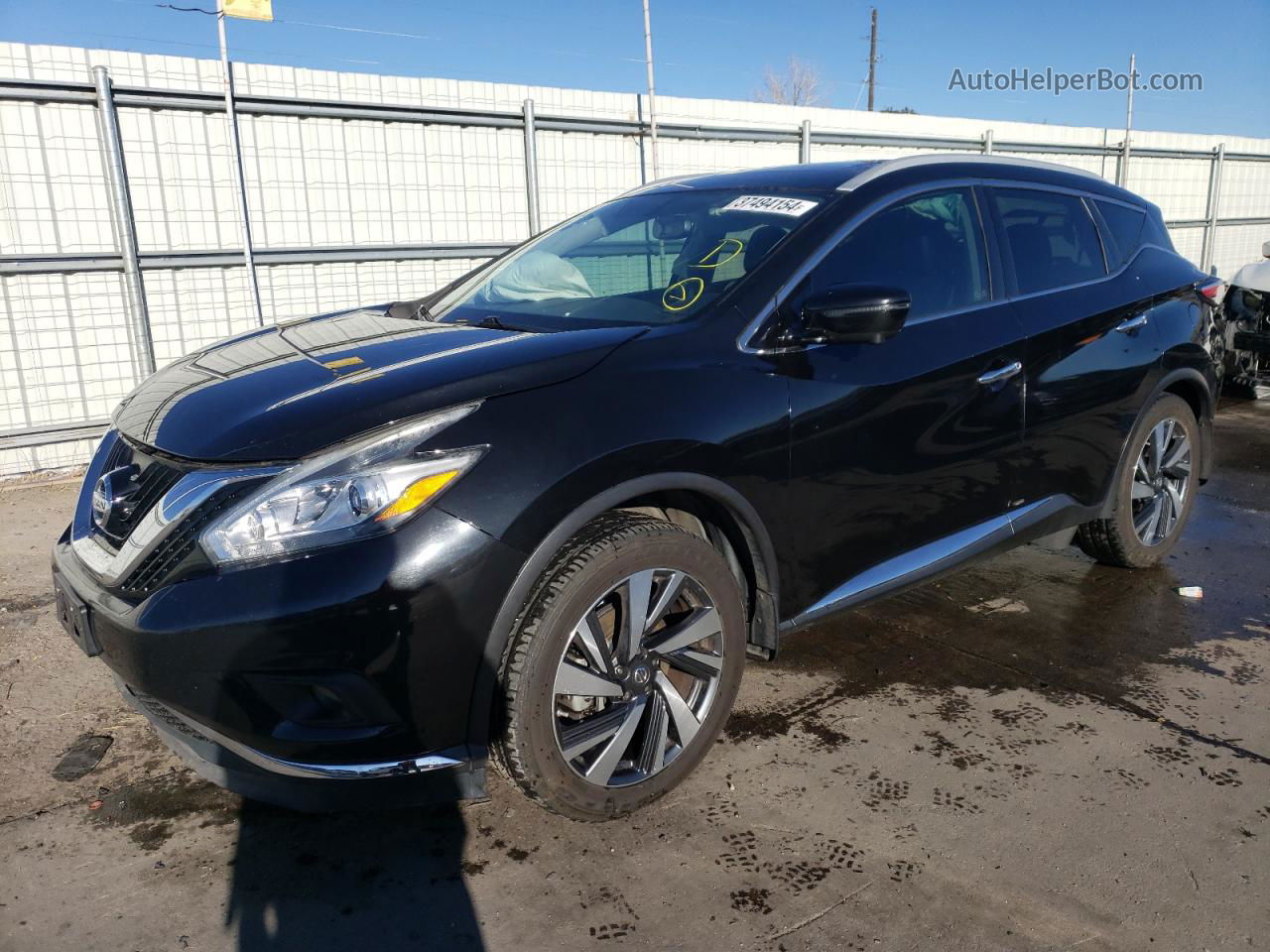 2018 Nissan Murano S Черный vin: 5N1AZ2MG7JN125803