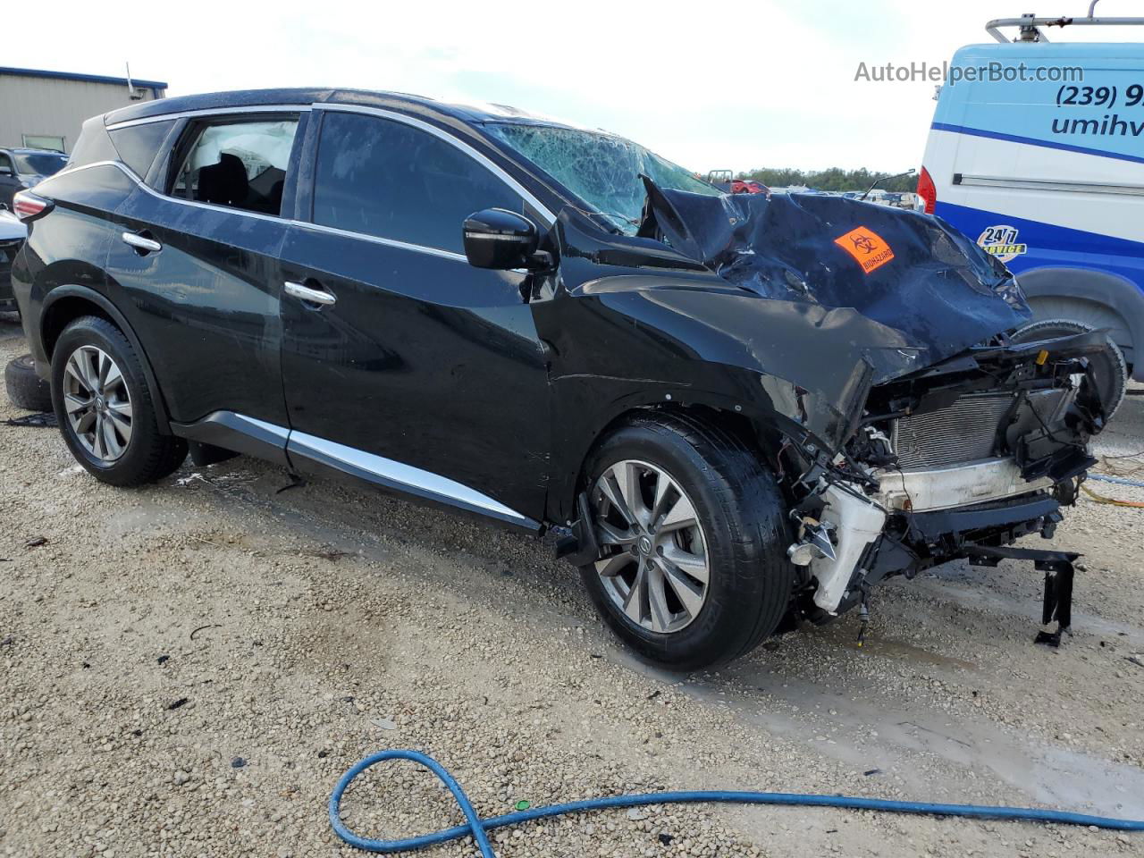 2018 Nissan Murano S Черный vin: 5N1AZ2MG7JN162169