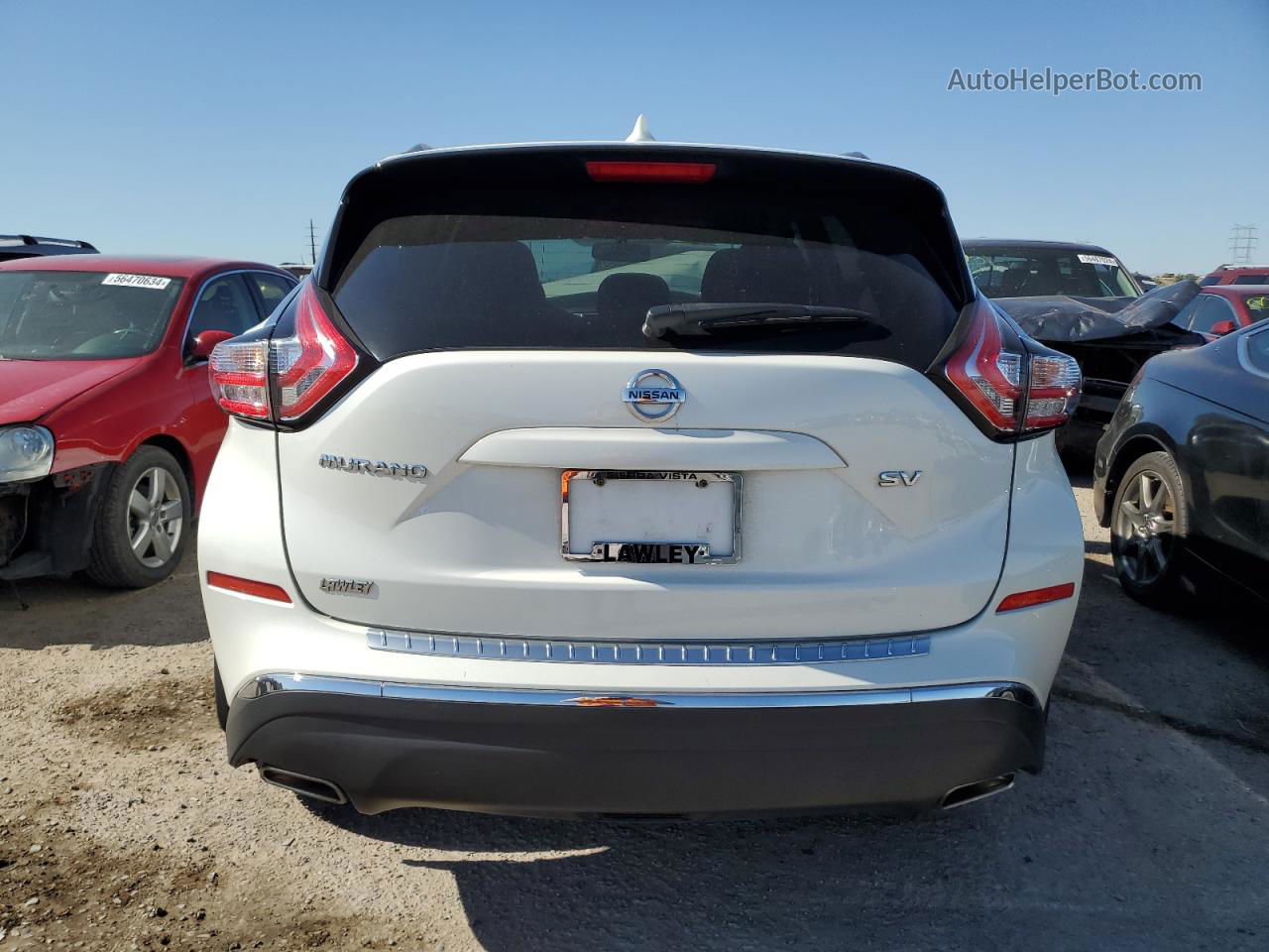 2018 Nissan Murano S White vin: 5N1AZ2MG7JN162611