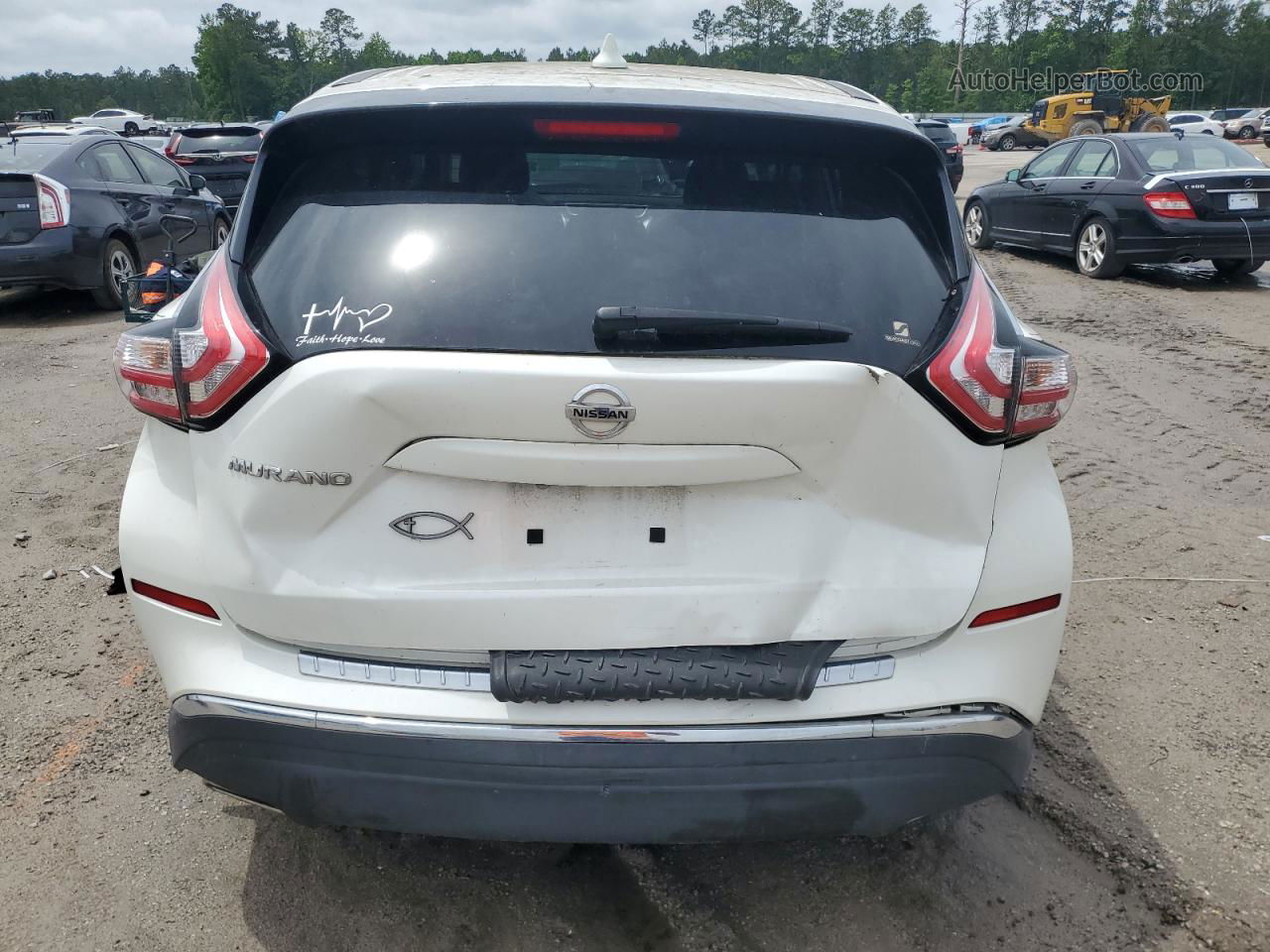 2018 Nissan Murano S White vin: 5N1AZ2MG7JN180493