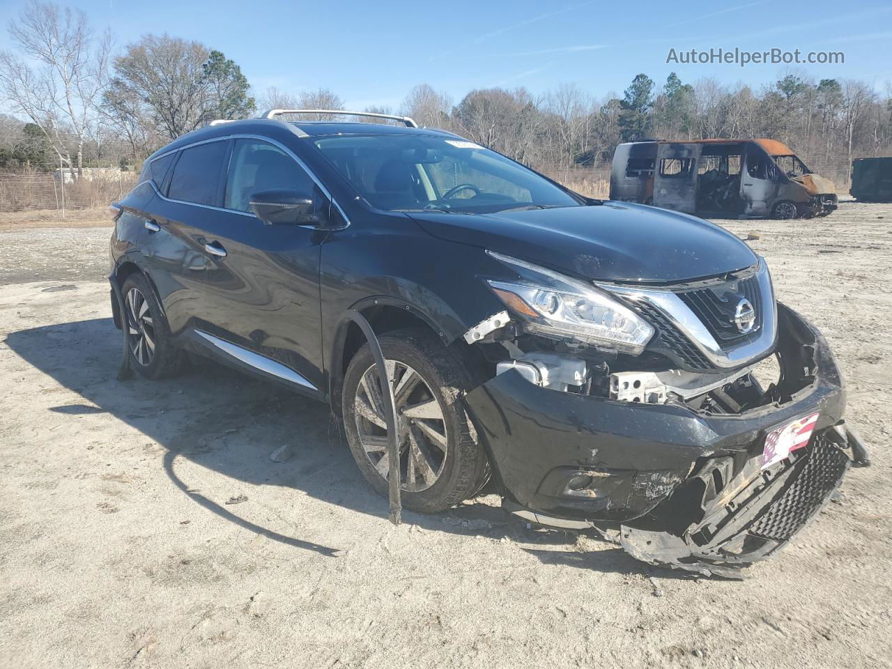 2018 Nissan Murano S Black vin: 5N1AZ2MG7JN185936