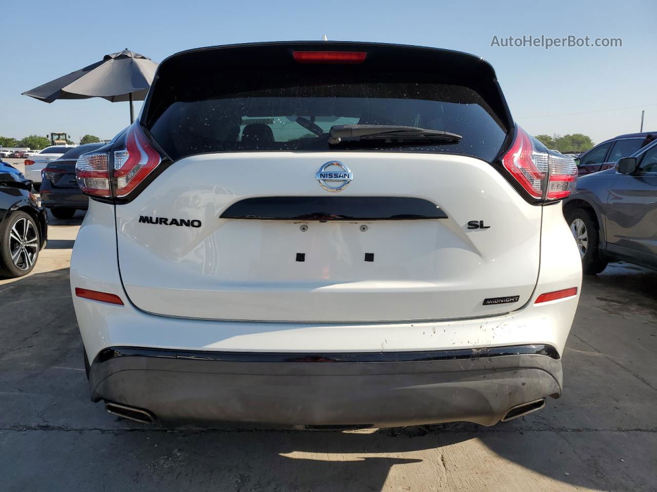 2018 Nissan Murano S White vin: 5N1AZ2MG7JN198590