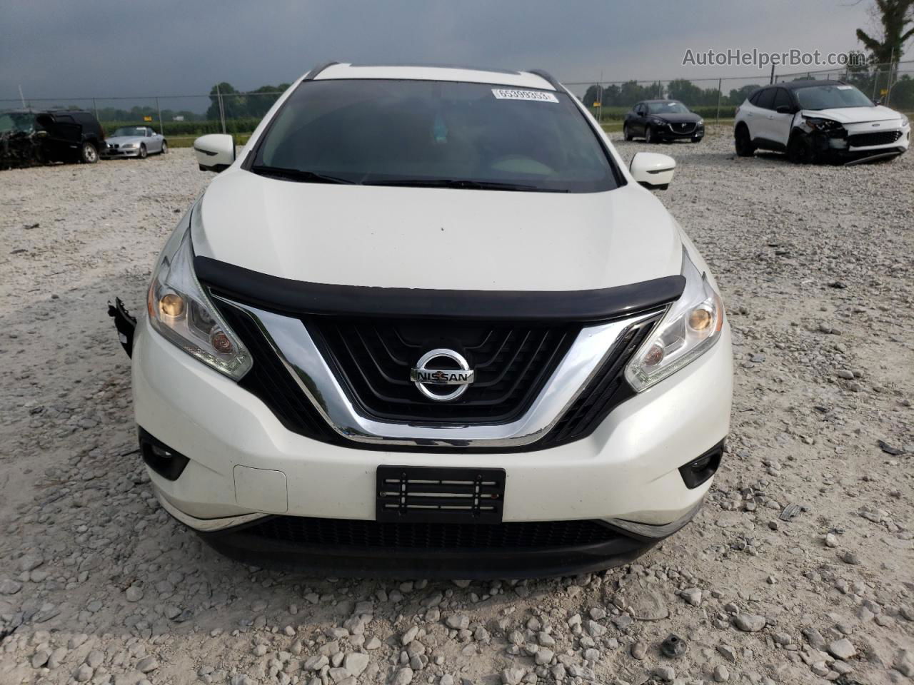 2017 Nissan Murano S White vin: 5N1AZ2MG8HN179699