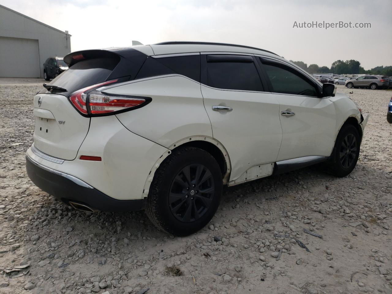 2017 Nissan Murano S White vin: 5N1AZ2MG8HN179699