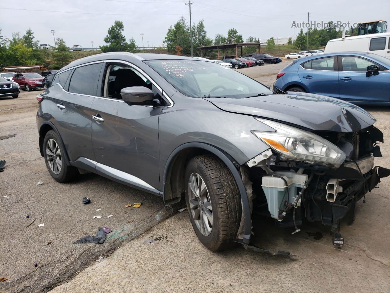 2017 Nissan Murano S Gray vin: 5N1AZ2MG8HN187804