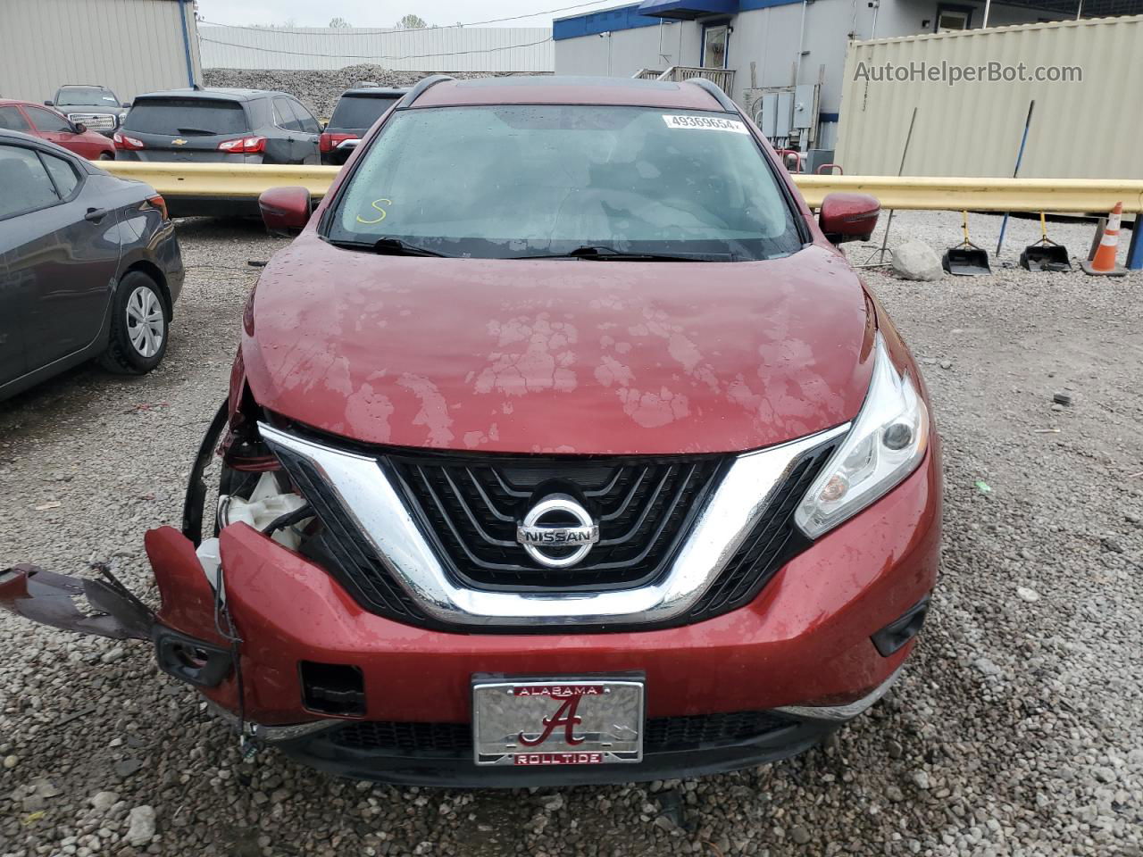 2017 Nissan Murano S Maroon vin: 5N1AZ2MG8HN188340