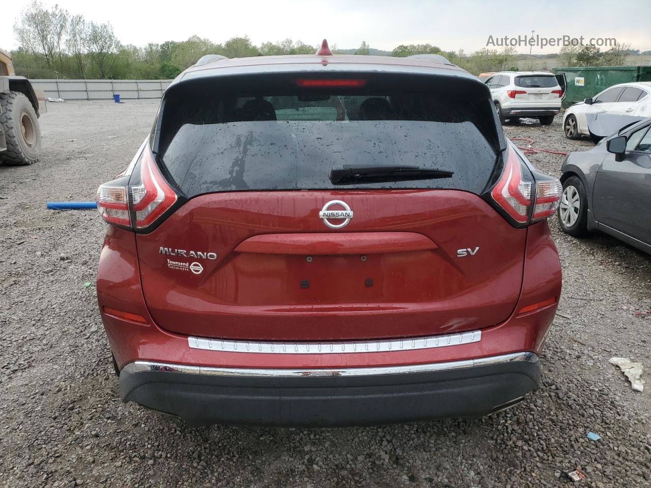 2017 Nissan Murano S Maroon vin: 5N1AZ2MG8HN188340