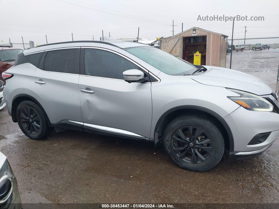 2018 Nissan Murano Sv Silver vin: 5N1AZ2MG8JN108380