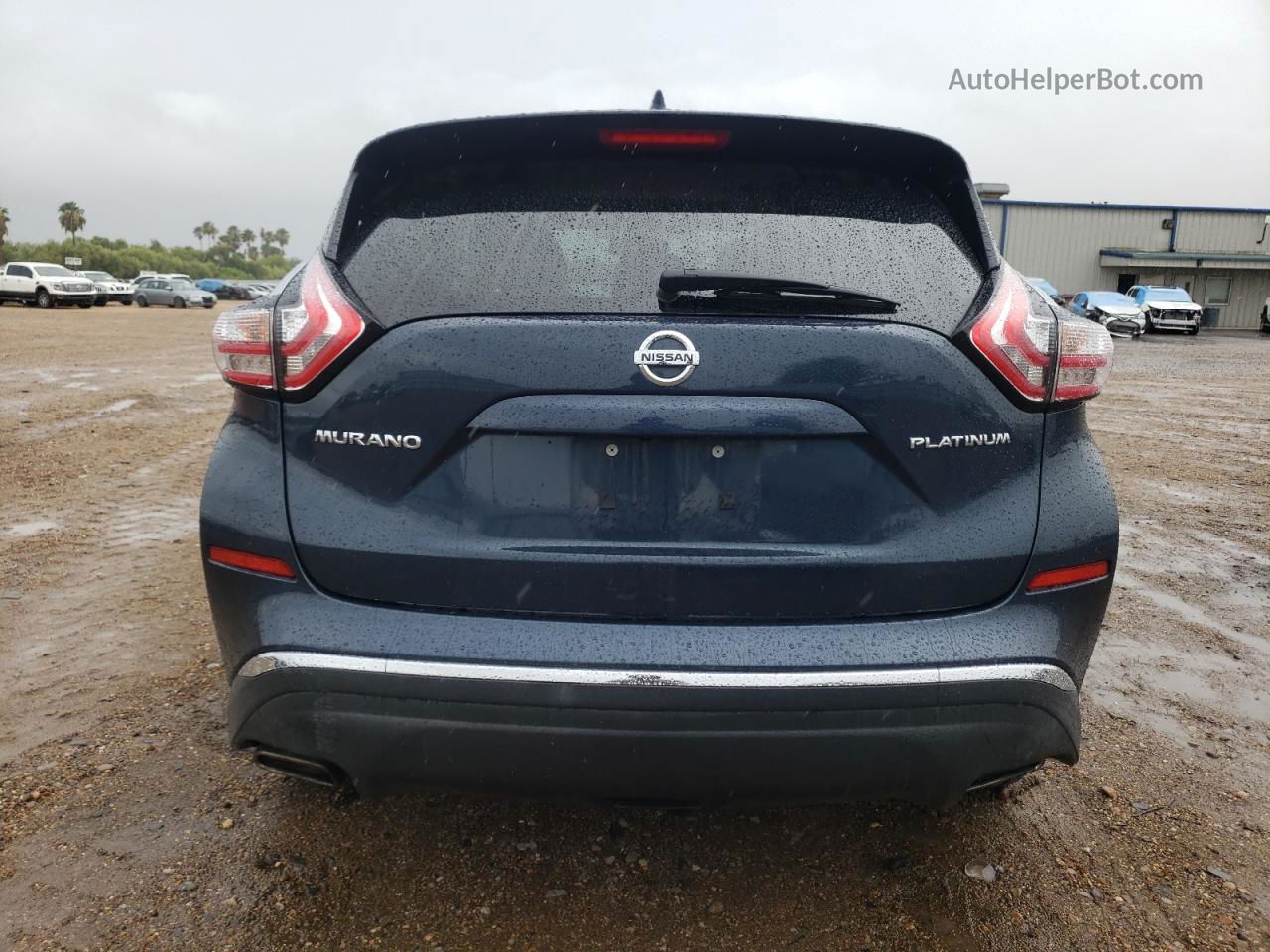 2018 Nissan Murano S Синий vin: 5N1AZ2MG8JN136339