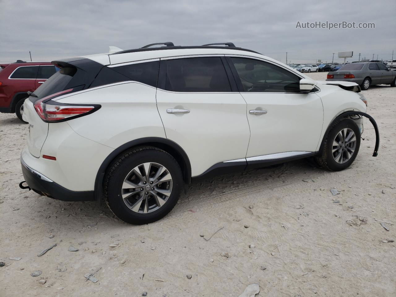 2018 Nissan Murano S White vin: 5N1AZ2MG8JN149091