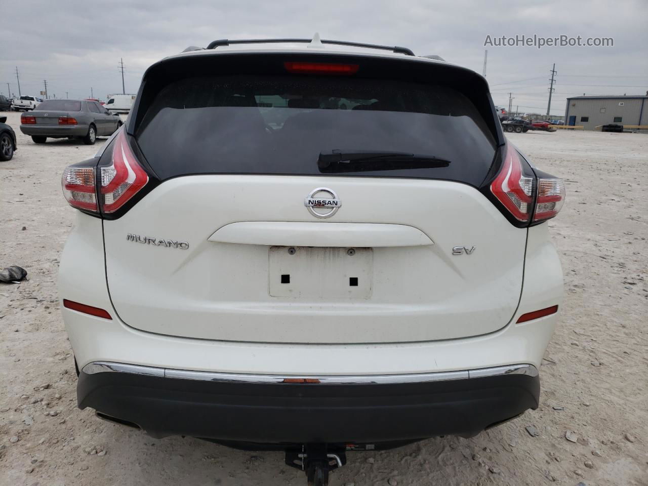 2018 Nissan Murano S White vin: 5N1AZ2MG8JN149091