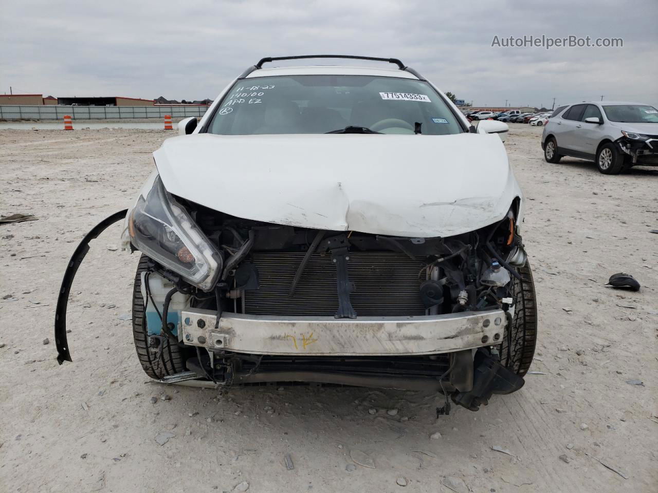 2018 Nissan Murano S White vin: 5N1AZ2MG8JN149091