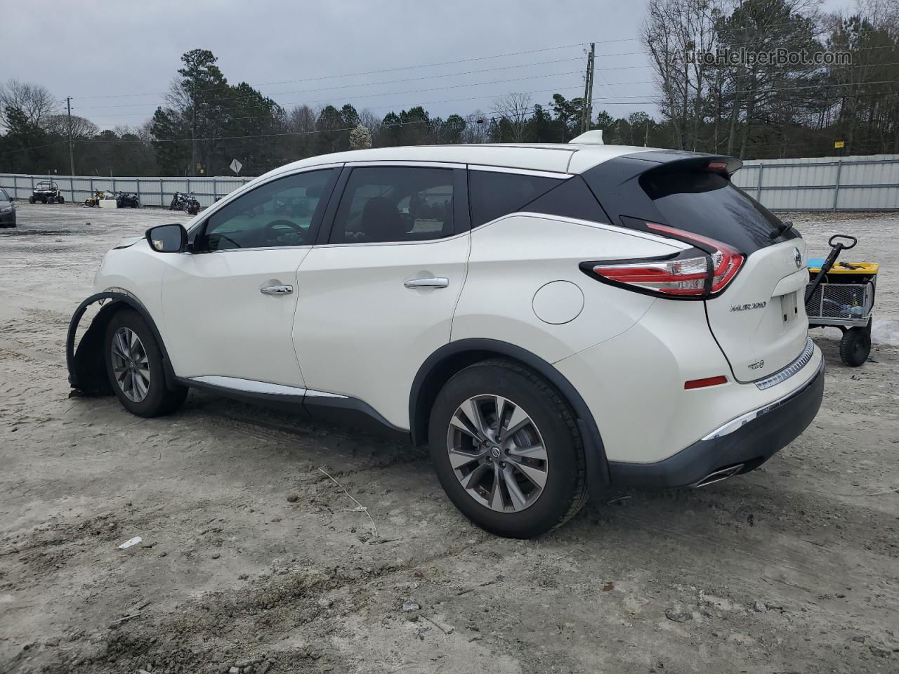 2018 Nissan Murano S White vin: 5N1AZ2MG8JN164478