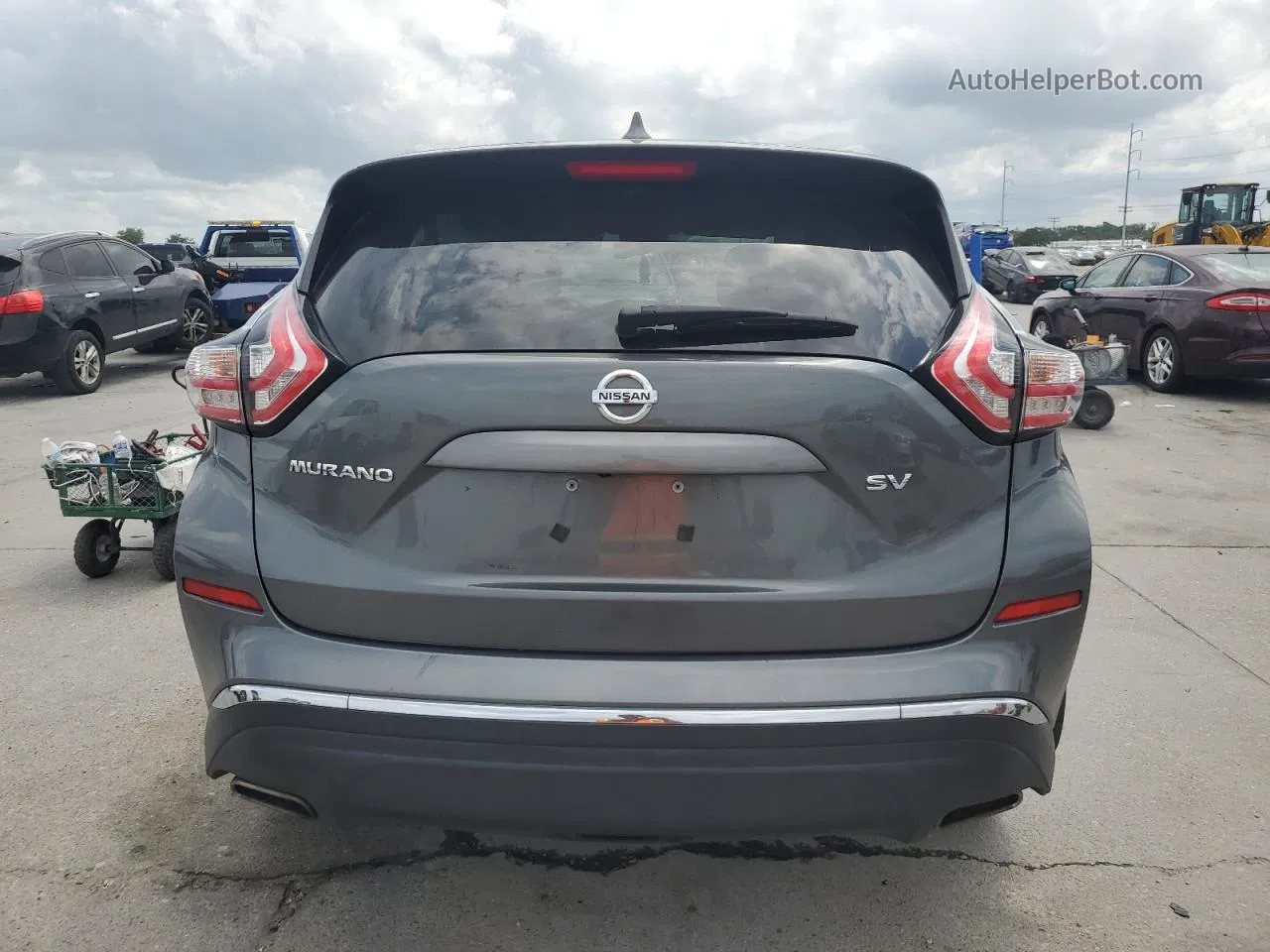 2018 Nissan Murano S Серый vin: 5N1AZ2MG8JN203652