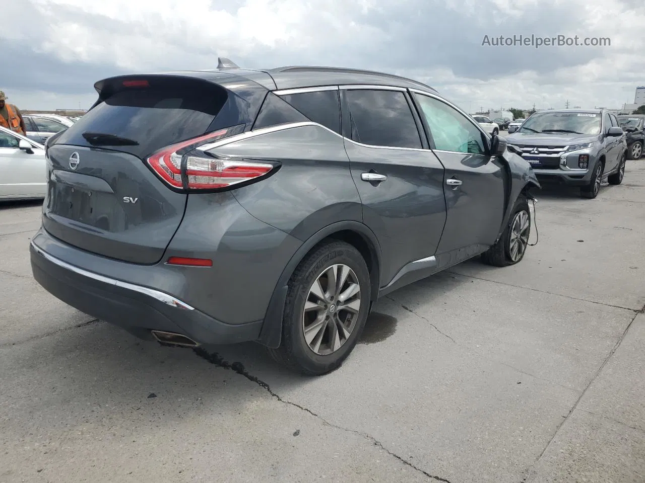 2018 Nissan Murano S Серый vin: 5N1AZ2MG8JN203652