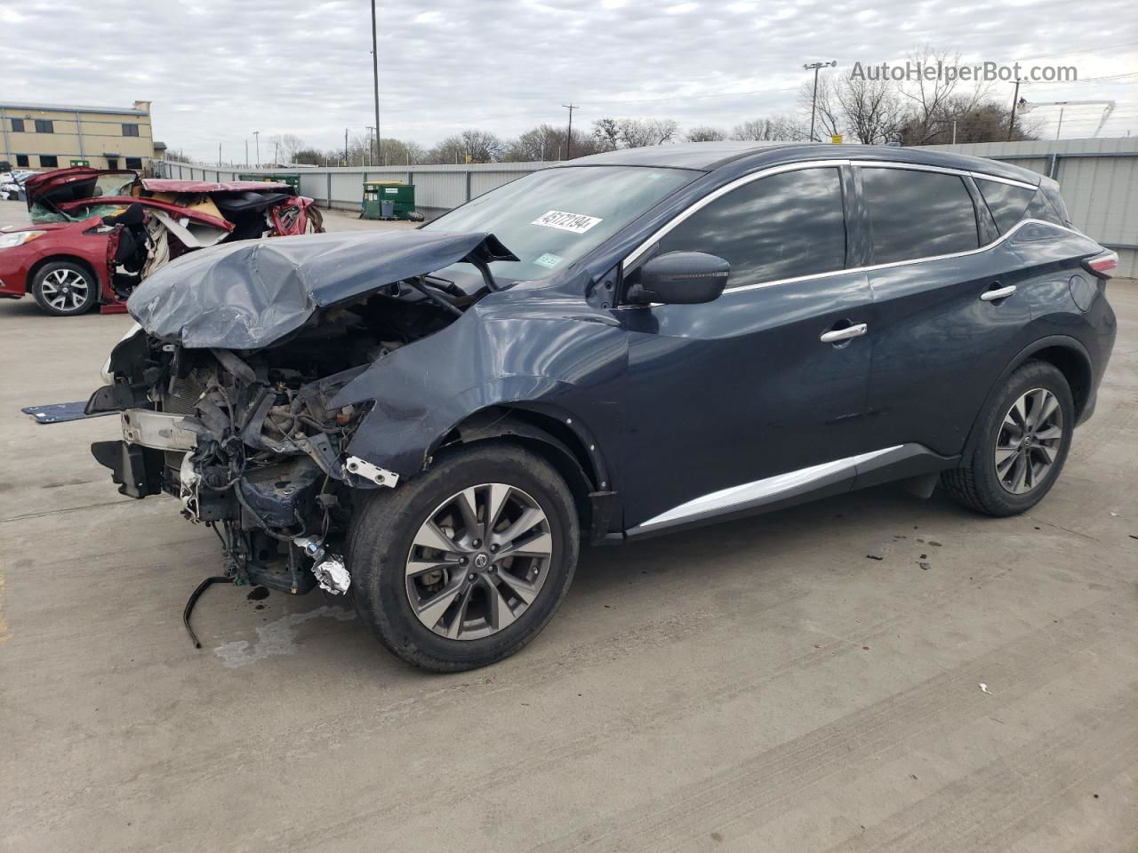 2017 Nissan Murano S Бирюзовый vin: 5N1AZ2MG9HN122542